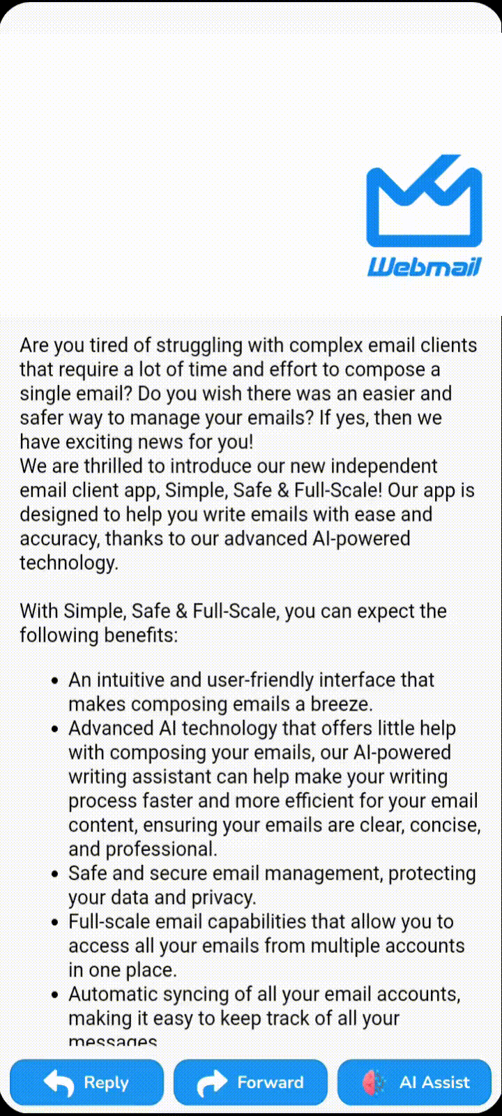 Email Summary